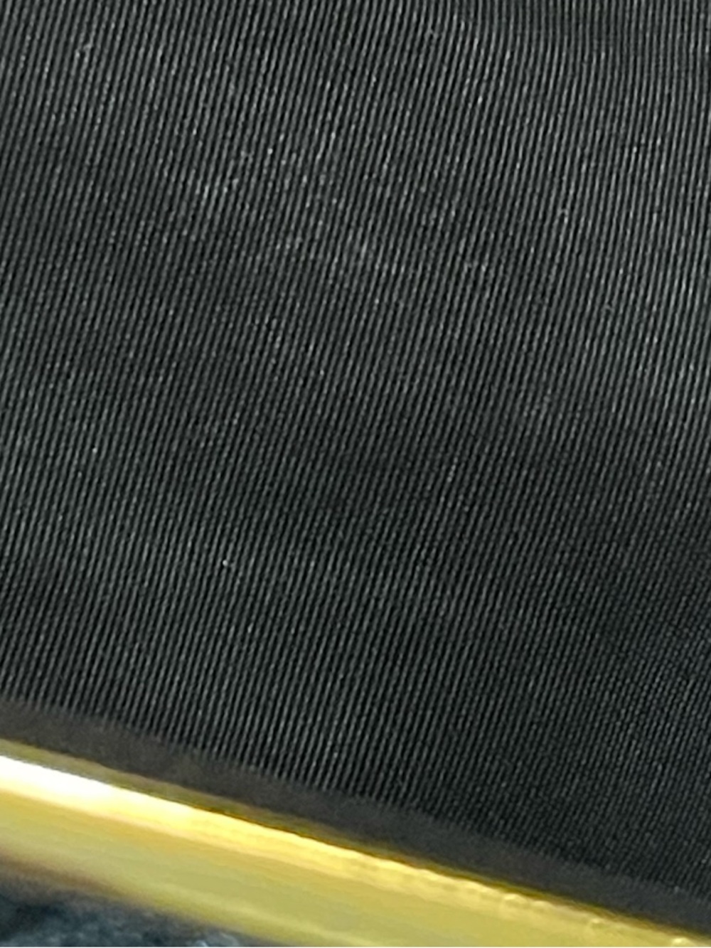 Vintage Etra Genuine leather black clutch hand bag purse gold with filigree - Picture 9 of 9